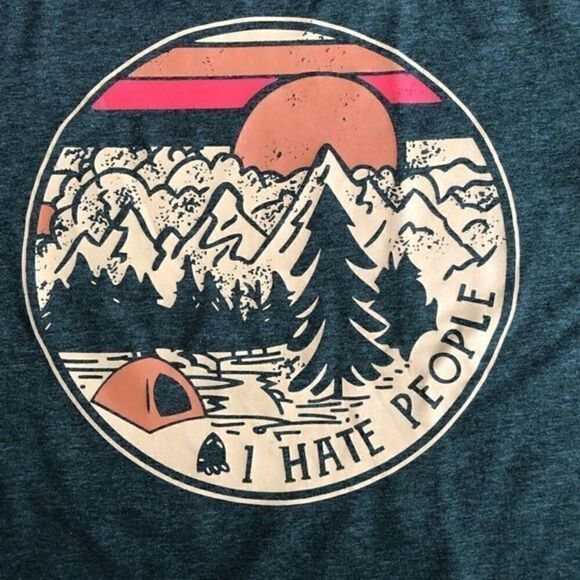 Unbranded I Hate People T-Shirt - Picture 4 of 4